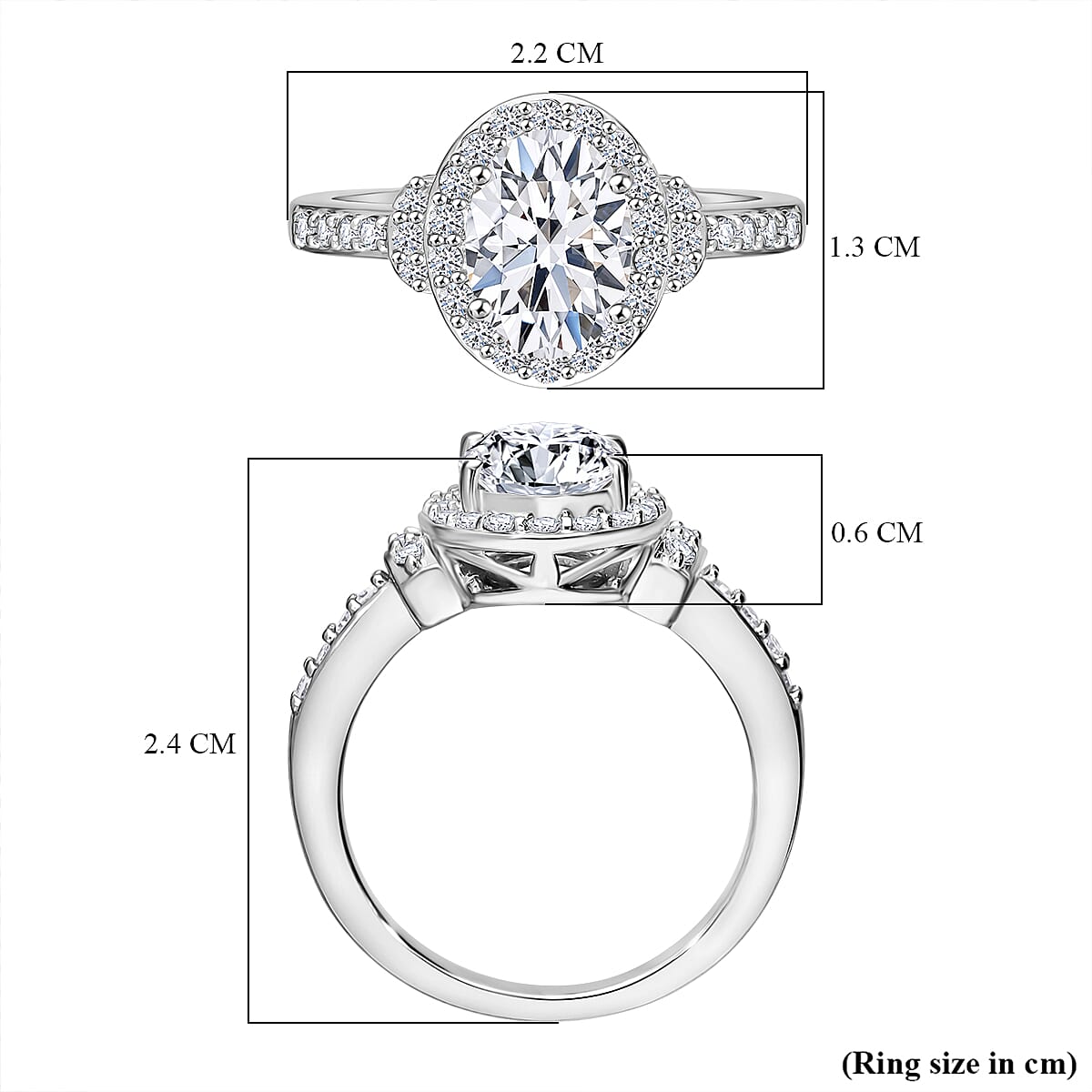 Luxuriant Diamond - 950 Platinum IGI Certified VS1-G (OVL 2.00 Ct) Lab Grown Diamond Ring 2.51 Ct.Platinum Wt 6.10 Gms Luxuriant Diamond - 950 Platinum IGI Certified VS1-G (OVL 2.00 Ct) Lab Grown Diamond Ring 2.51 Ct.Platinum Wt 6.10 Gms