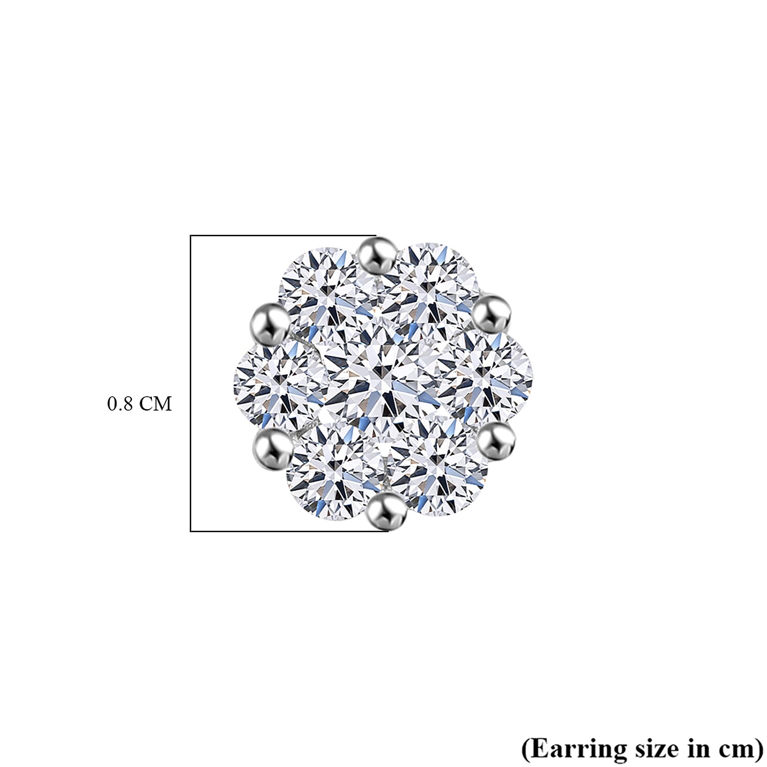 Luxuriant - Pressure Set Lab Grown Diamond (SI-GH) Push Back Earrings in 18K Vermeil Yellow Gold Plated Sterling Silver 0.51 Ct.