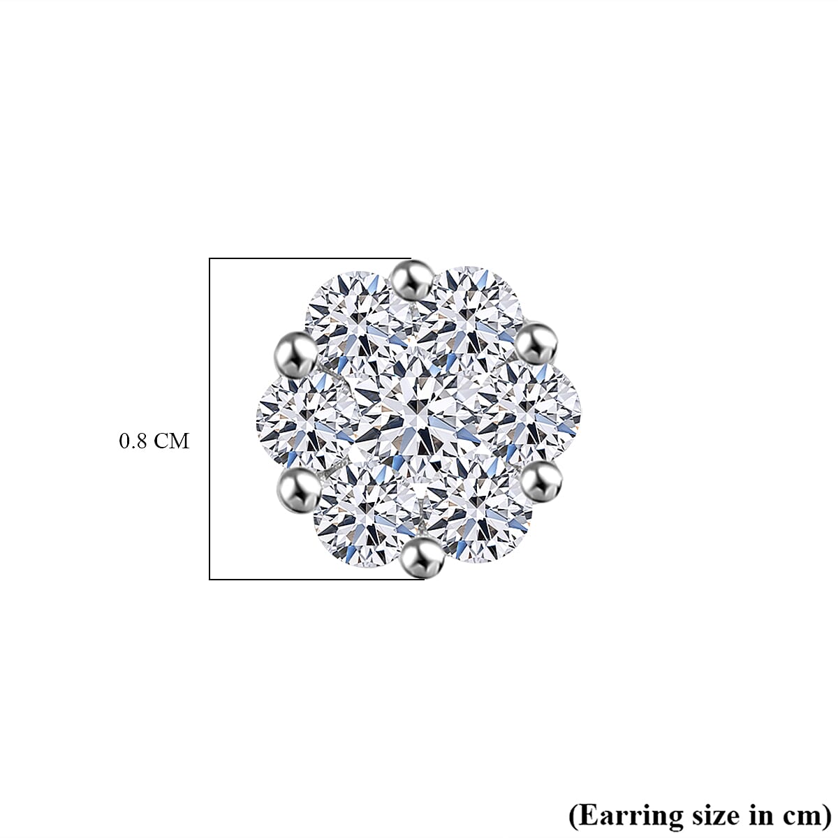 Luxuriant - Pressure Set Lab Grown Diamond (SI-GH) Push Back Earrings in 18K Vermeil Yellow Gold Plated Sterling Silver 0.51 Ct.