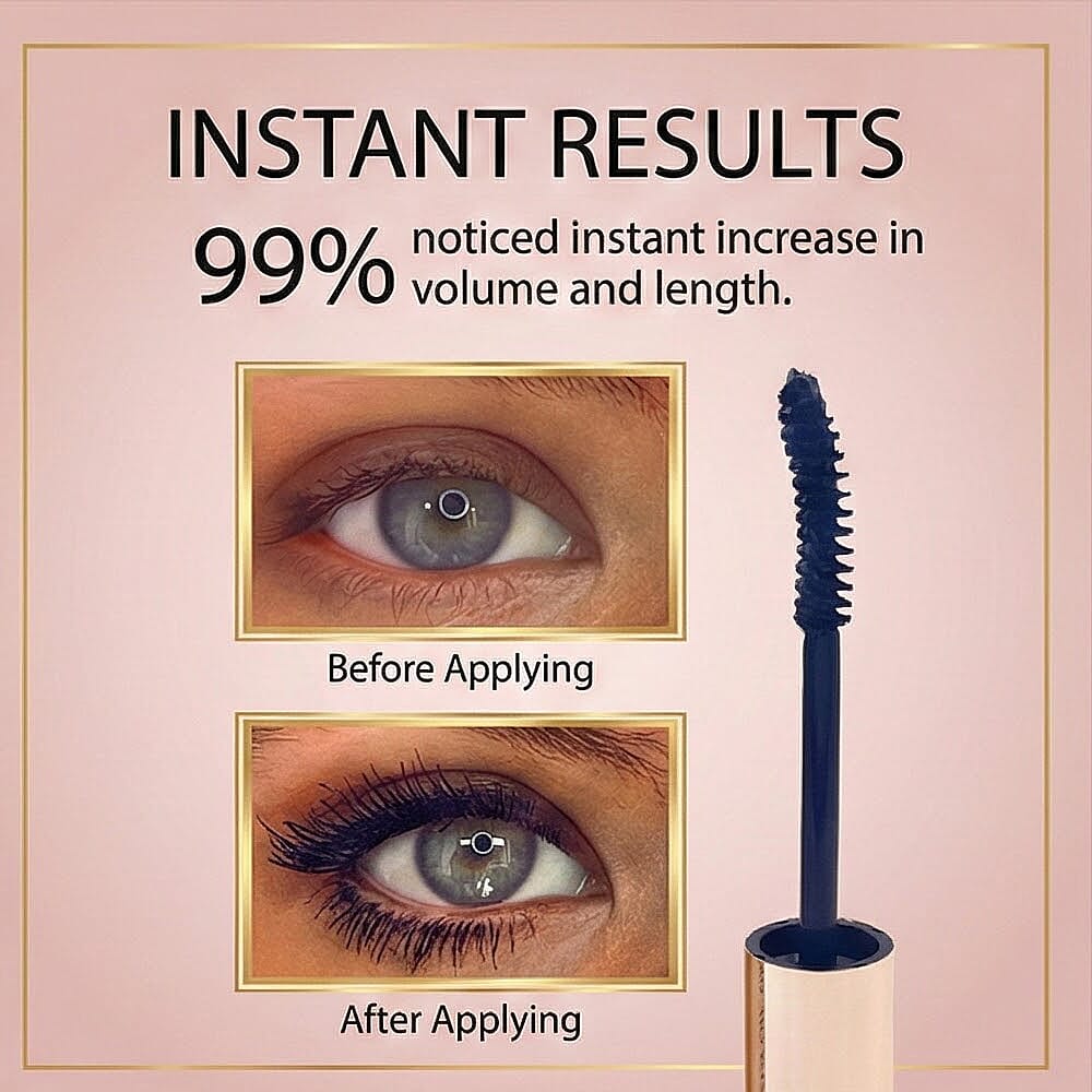 Douvalls Argan Infused Growth Serum Mascara 6ml | Achieve Longer, Fuller, and Voluminous Eyelashes