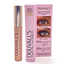Douvalls Argan Infused Growth Serum Mascara Make Up 6ml | Achieve Longer, Fuller, and Voluminous Eyelashes