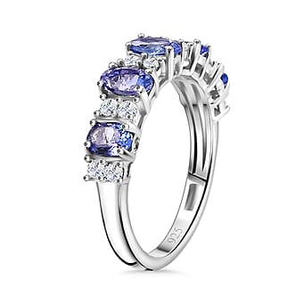 https://tjcuk.sirv.com/Products/79/9/7993176/Tanzanite-and-White-Zircon-Cluster-Ring-in-Rhodium-Overlay-Sterling-Si_7993176.jpg?w=342&h=342