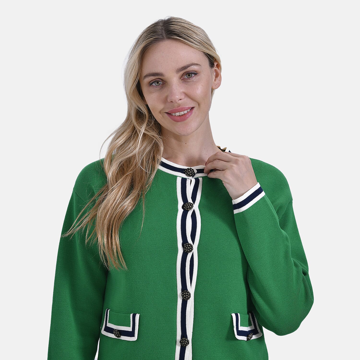 La Marey Pure Cotton Knitted Jacket La Marey Pure Cotton Knitted Jacket