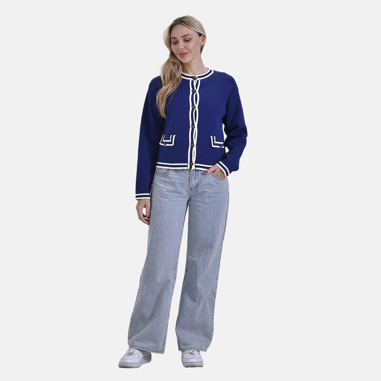 La Marey Pure Cotton Knitted Jacket