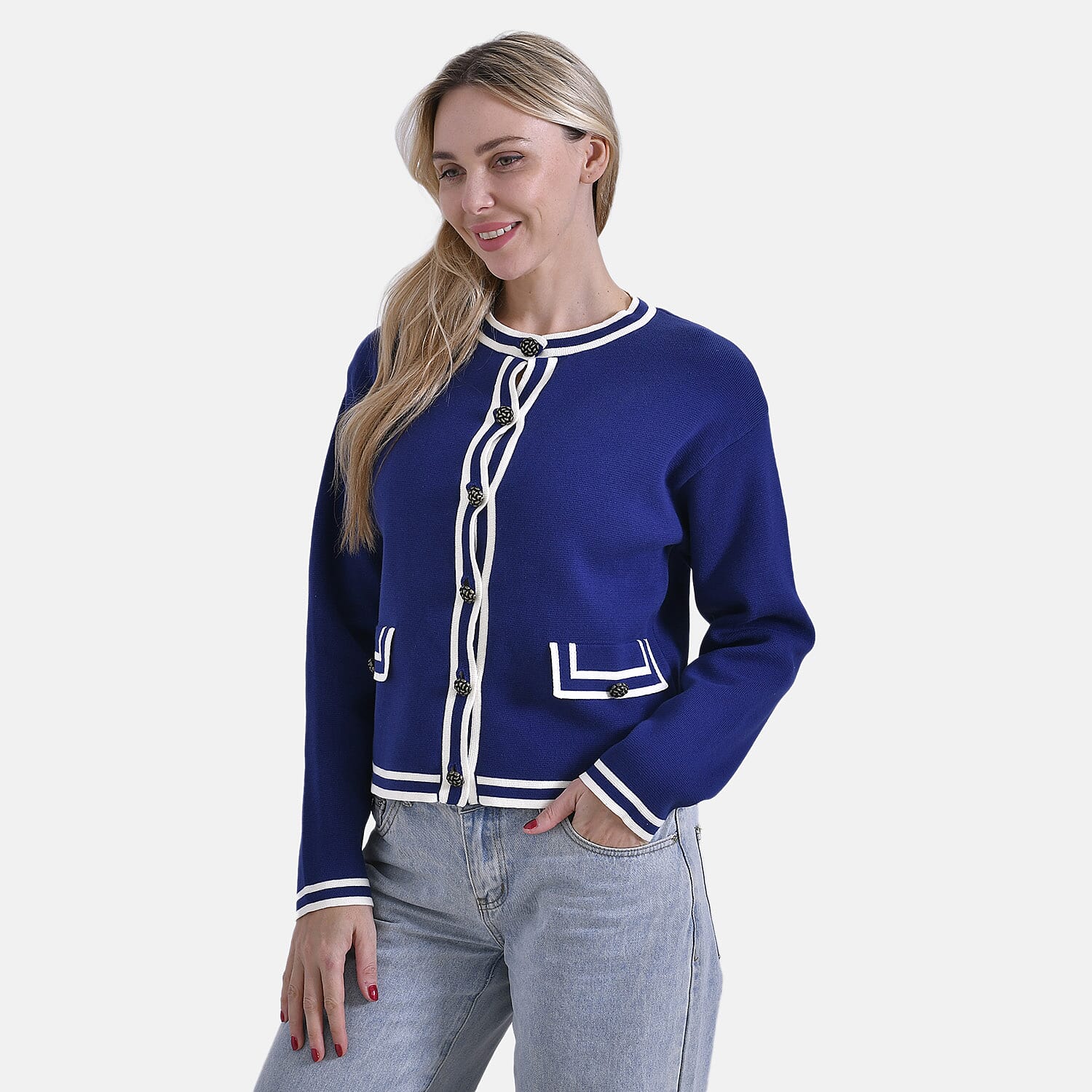 La Marey Pure Cotton Knitted Jacket