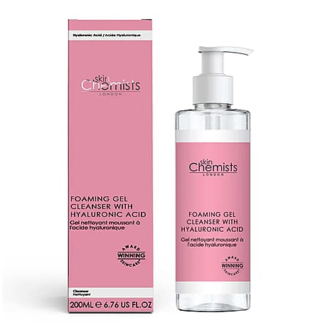 SkinChemists Foaming Gel Cleanser with Hyaluronic Acid 200ml