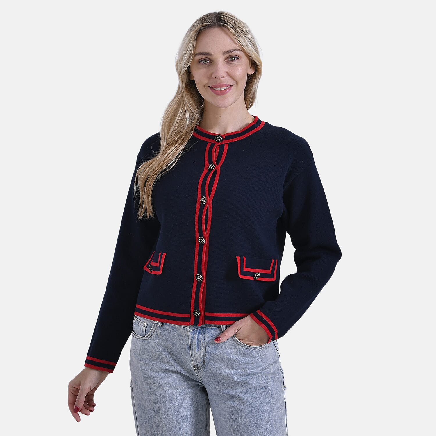 La Marey Pure Cotton Knitted Jacket