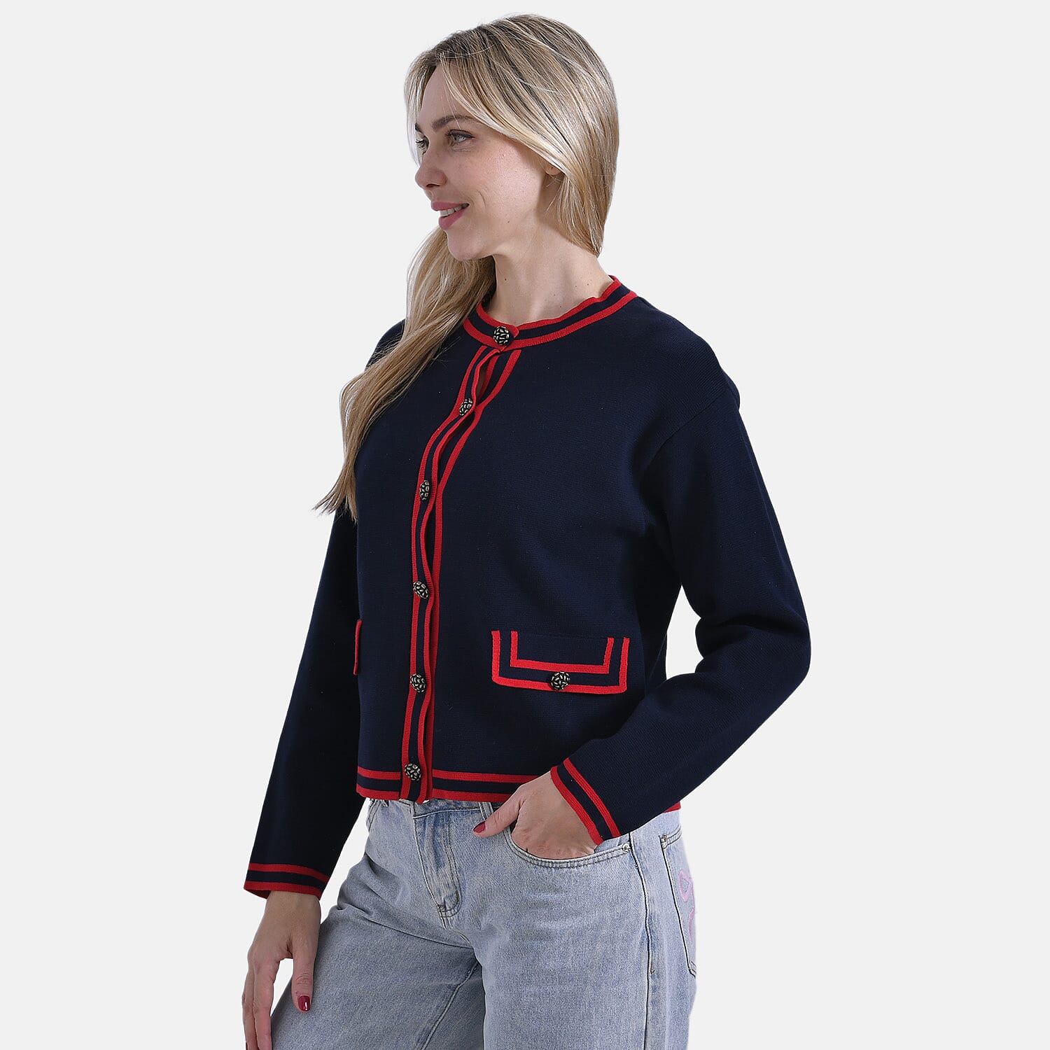 La Marey Pure Cotton Knitted Jacket