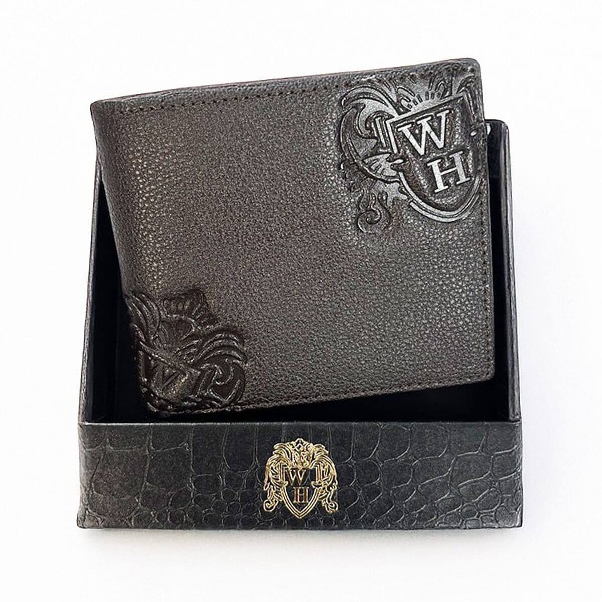 William Hunt 100% Genuine Leather Designer Mens Wallet - Brown