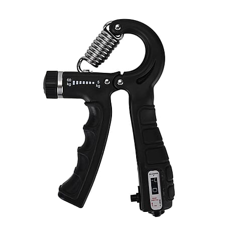 Soulsmart 6-in-1 Grip Strength Training Set - Adjustable Gripper, Rings, Balls, - Finger Exercisers - Black