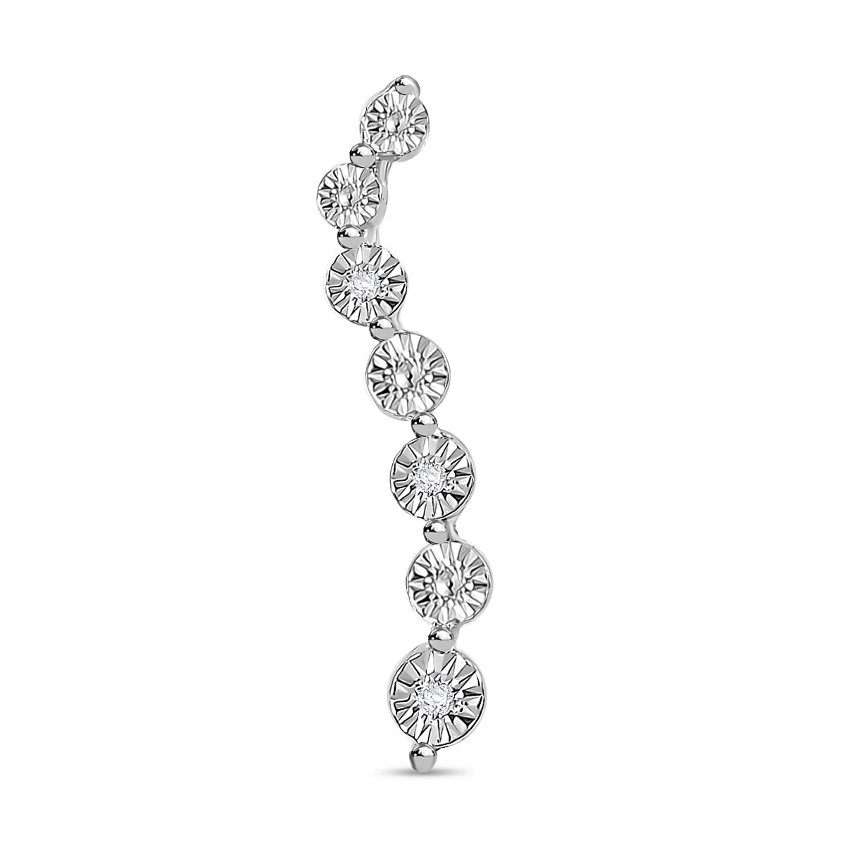 Close Out Deal - Natural White Diamond Cascade Pendant