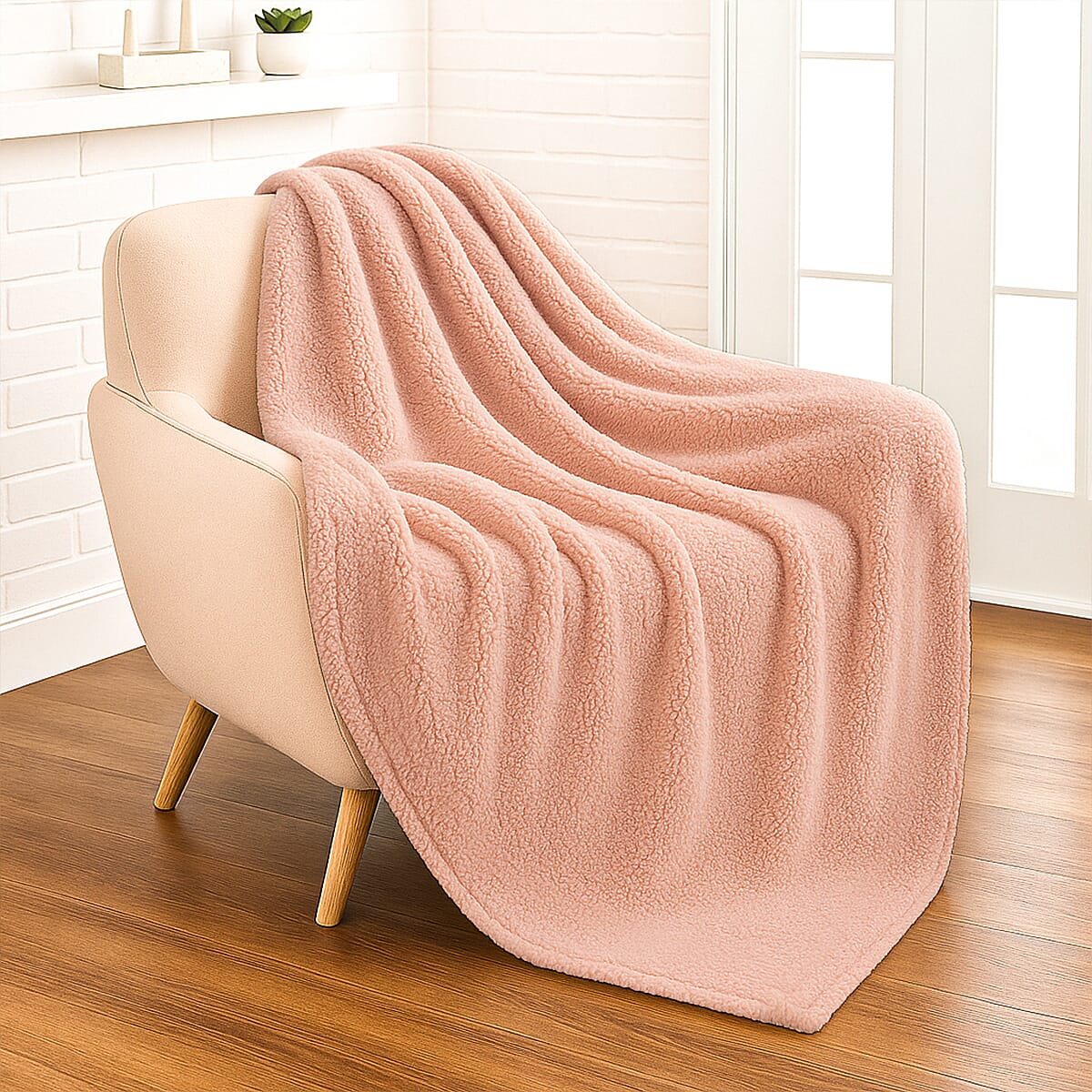 Microfiber comfort Blanket Single Size (Size 130 x 170 cm) - Pink