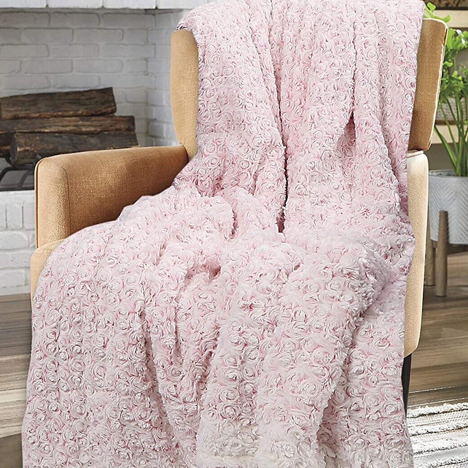 Super Soft Sleep & Snuggle Cozy Throw Blanket (Size 150x130 cm) - Pink