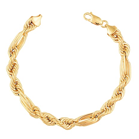 Hatton Garden Closeout - 9K Yellow Gold Figaro Rope Necklace    (Size - 20) with Lobster Clasp, Gold Wt. 23.90 Gms.