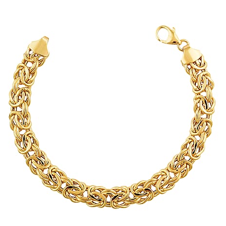 Ultimate Luxury - 9K Yellow Gold Byzantine Bracelet (Size - 7.5) with Lobster Clasp 8.67 Gms.