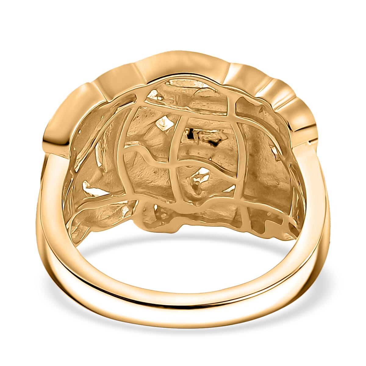 Closeout Deal - Natural White Diamond Floral Ring