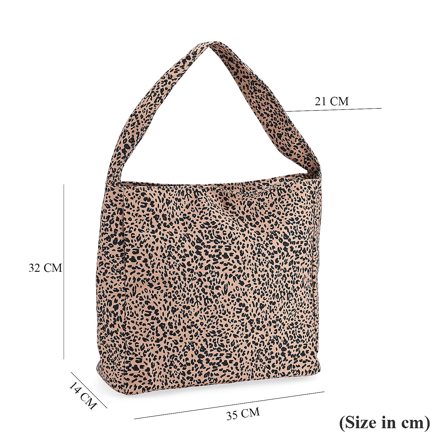 Leopard Print Tote Bag - Brown Leopard Print Tote Bag - Brown