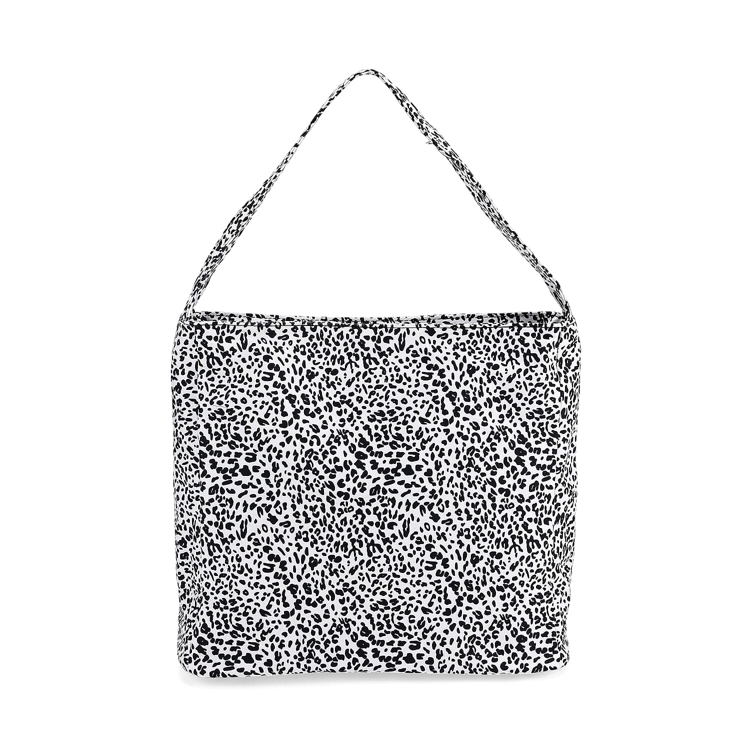 Leopard Printed Tote Bag - White