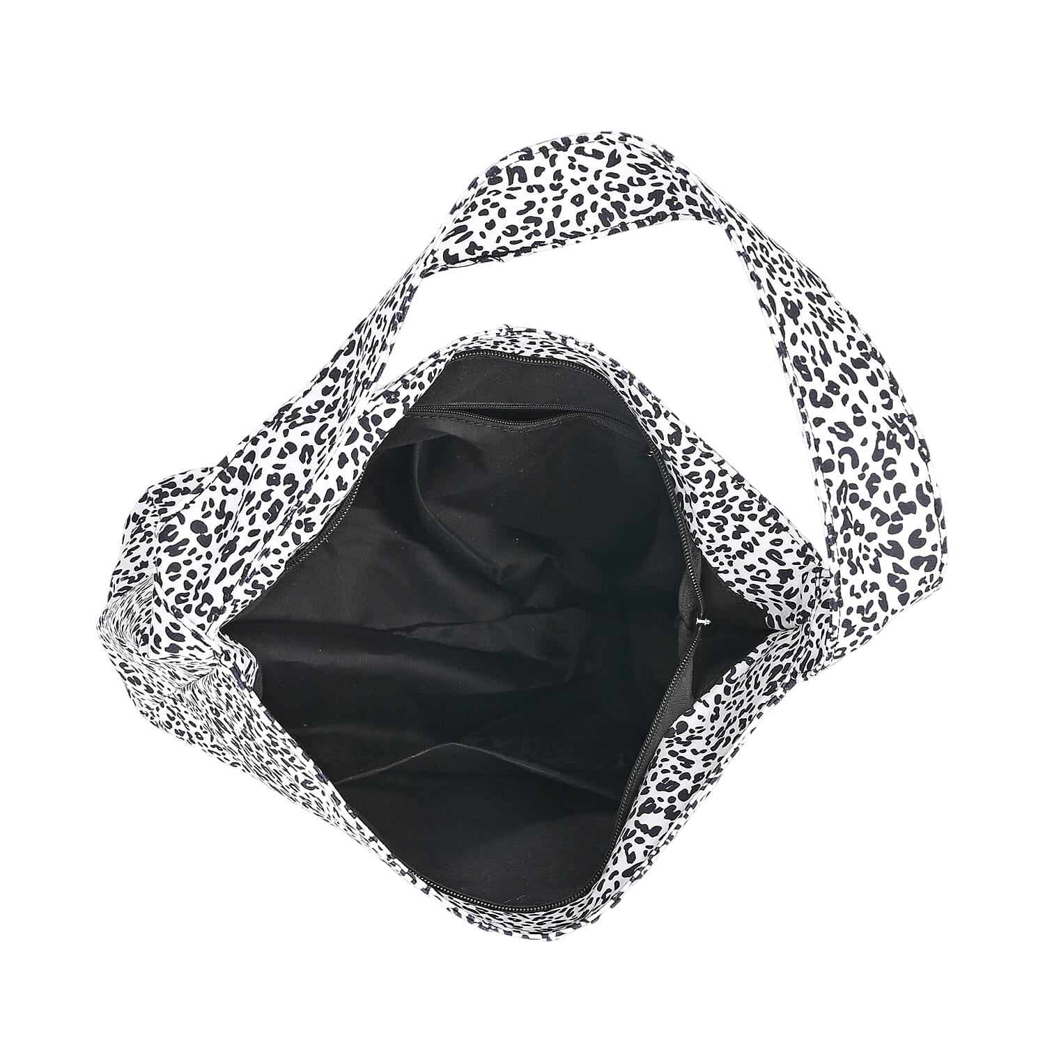 Leopard Printed Tote Bag - White