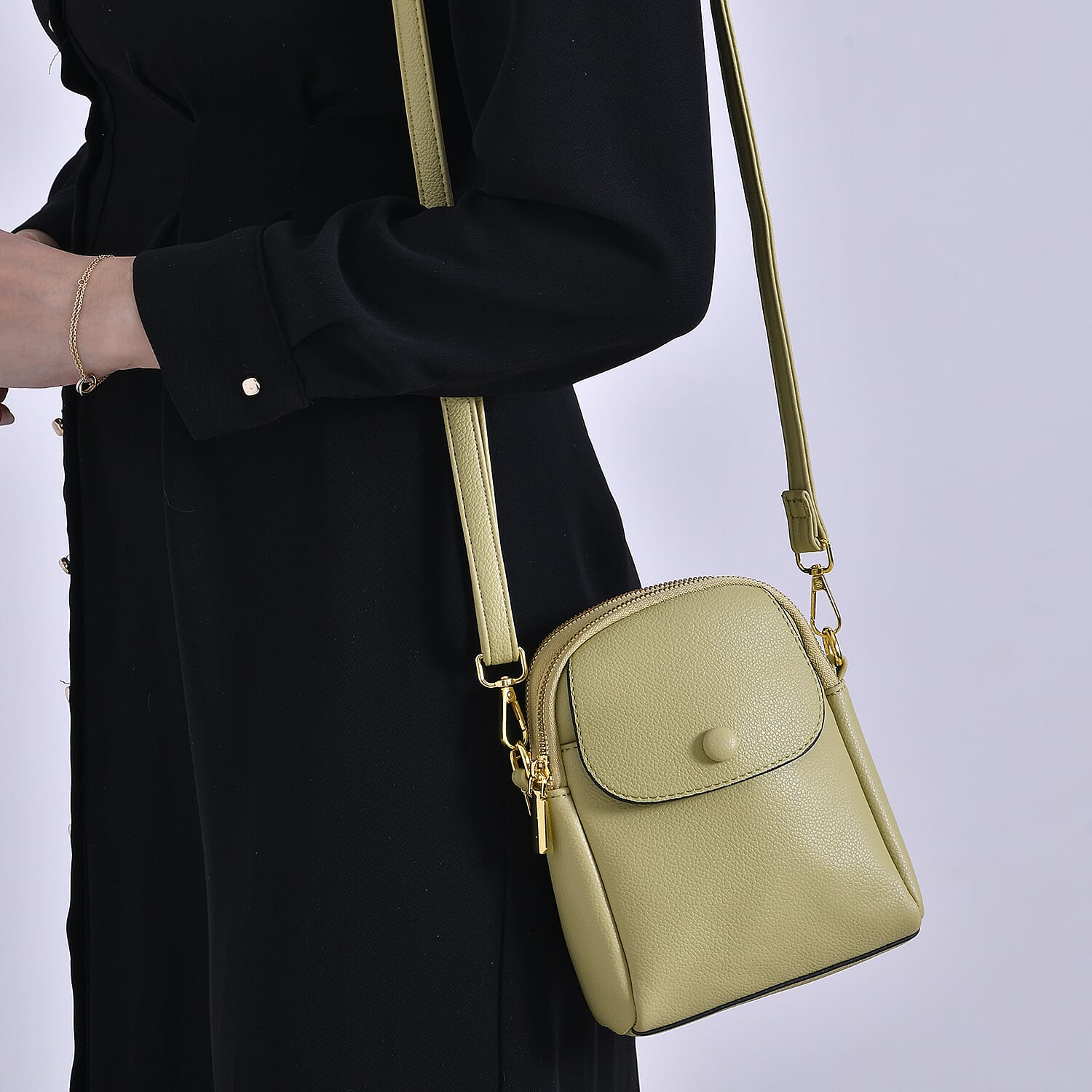 DEAL OF THE DAY - Versatile Small Western Crossbody Bag with Detachable Shoulder Strap - Olive