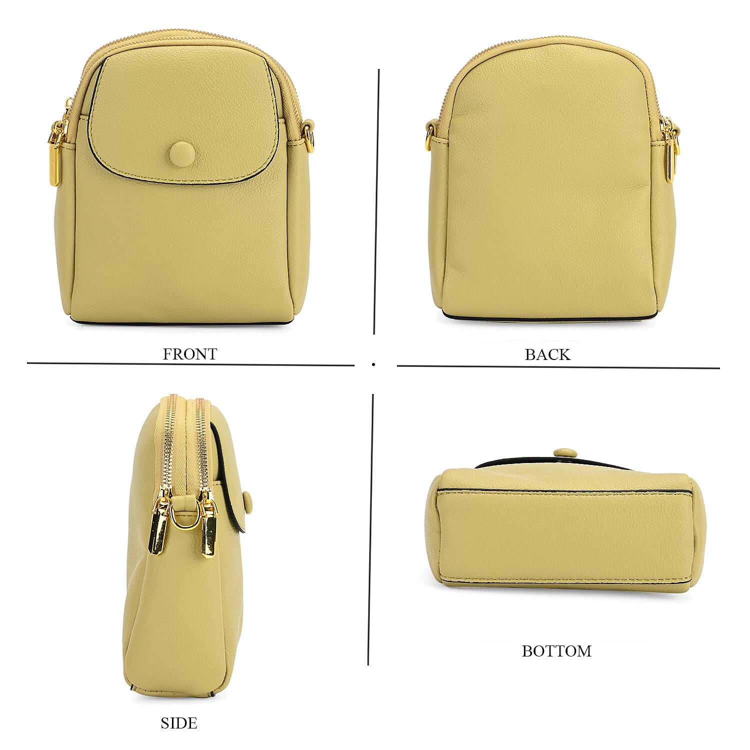 DEAL OF THE DAY - Versatile Small Western Crossbody Bag with Detachable Shoulder Strap - Olive