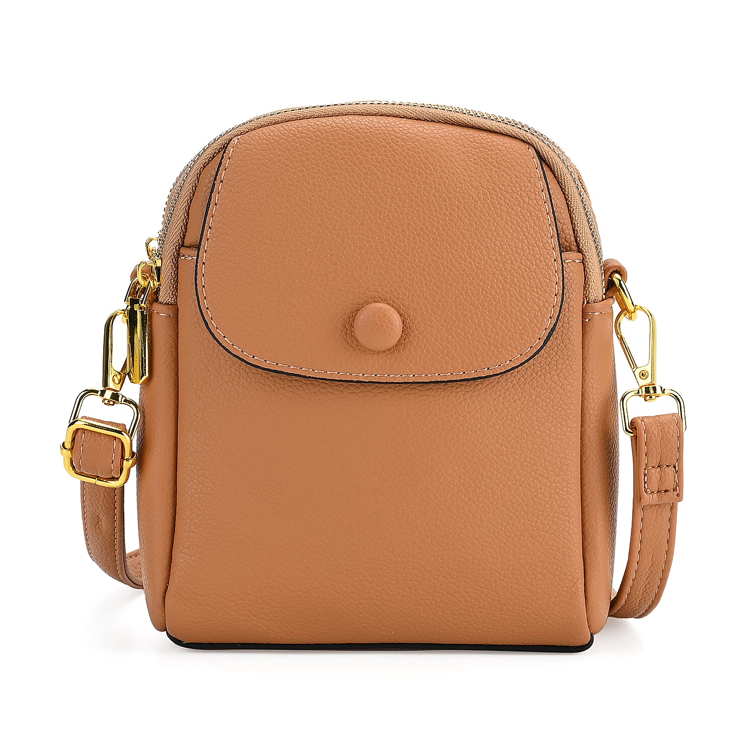 DEAL OF THE DAY - Versatile Small Western Crossbody Bag with Detachable Shoulder Strap - Tan