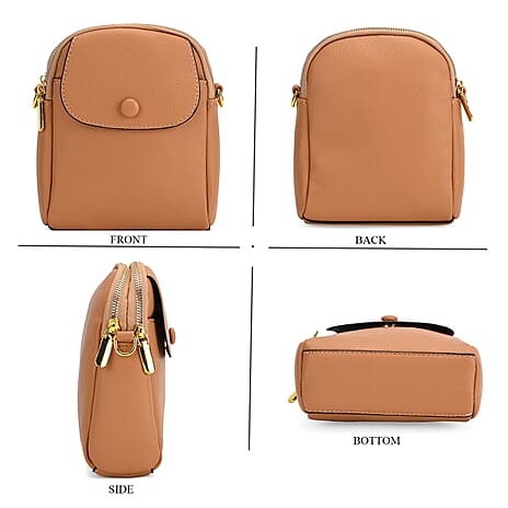 DEAL OF THE DAY - Versatile Small Western Crossbody Bag with Detachable Shoulder Strap - Tan