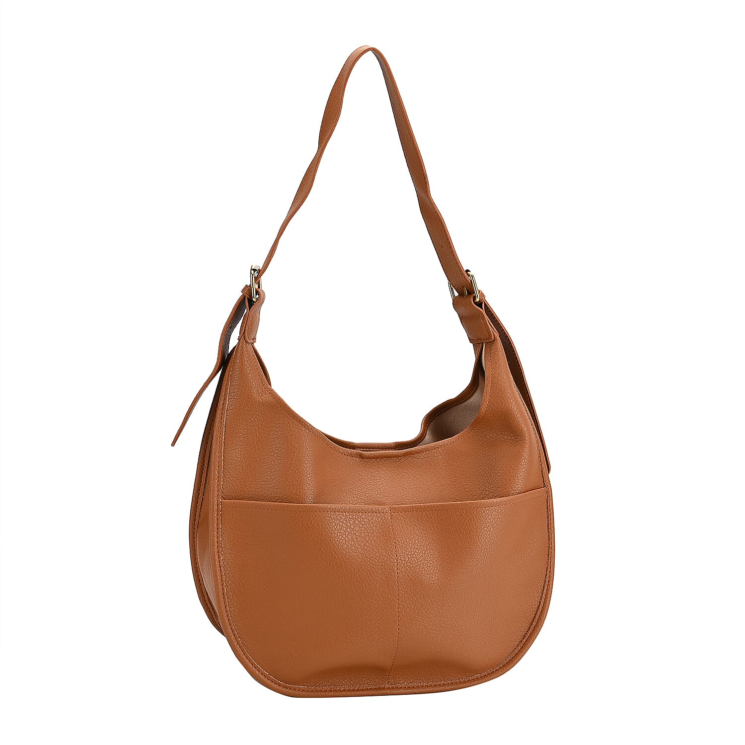 Hobo Crossbody with Detachable Small Cosmetic Bag - Tan