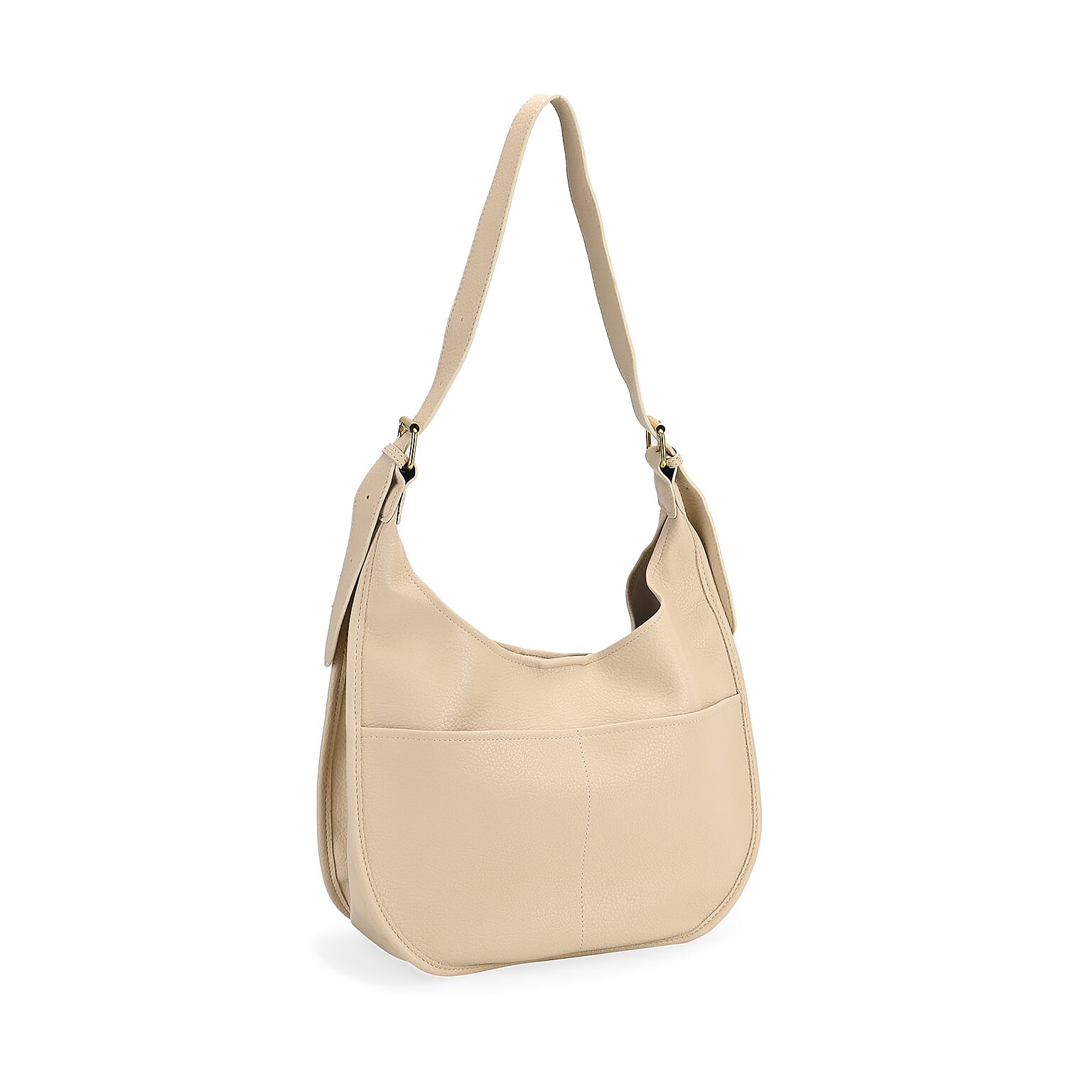 Hobo Crossbody with Detachable Small Cosmetic Bag - White