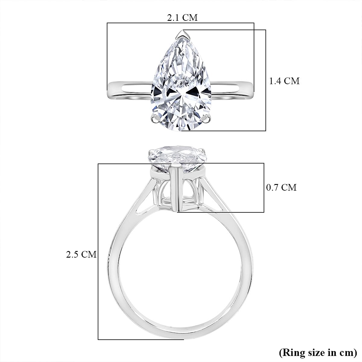 Luxuriant Diamond 3 Ct. Lab Grown Diamond Solitaire Ring in 950 Platinum Luxuriant Diamond 3 Ct. Lab Grown Diamond Solitaire Ring in 950 Platinum