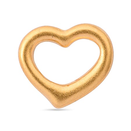 Designer Inspired - 24K (99.99% Purity) Yellow Gold Heart Pendant