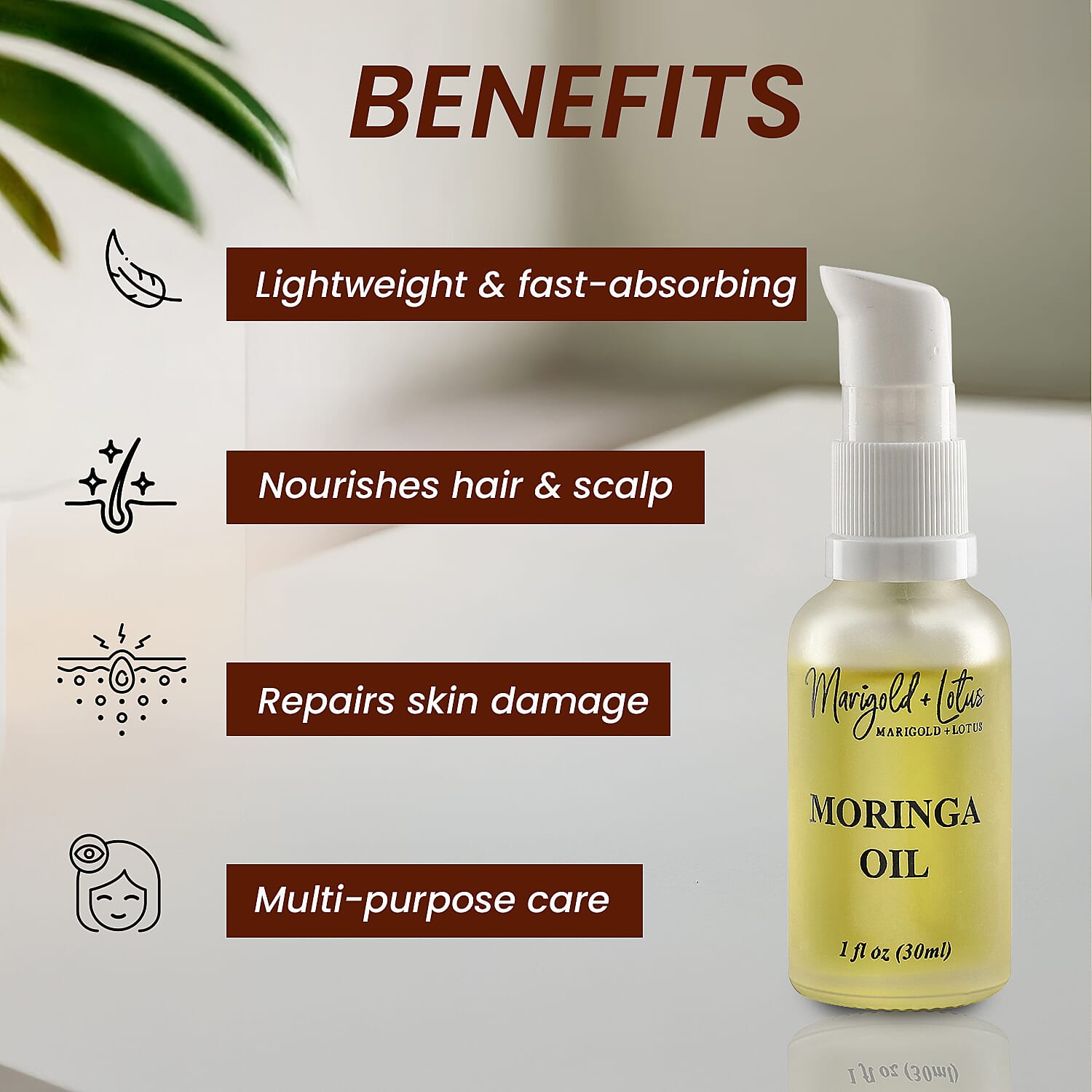 Marigold & Lotus Moringa oil 30ml