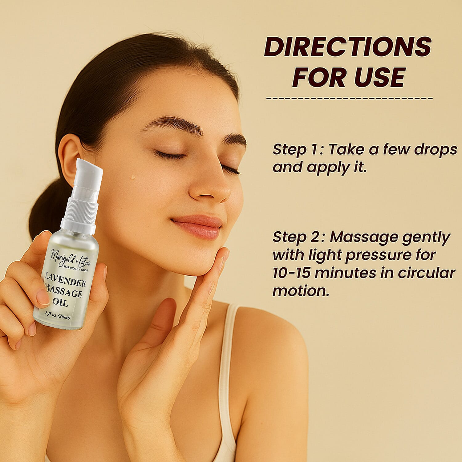 Marigold & Lotus Lavender Massage oil 30 ml