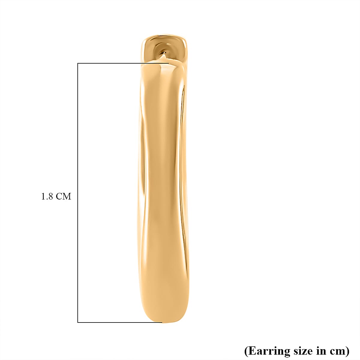 LUCY Q - Drop Link Collection Hoop Earring in 18K Vermeil Yellow Gold Plated Sterling Silver