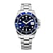 Jaques De Manoir Pro Scuba 43 Swiss Movt. 20ATM WR Black Dial Mens Watch with Silver Colour Stainless Steel Strap