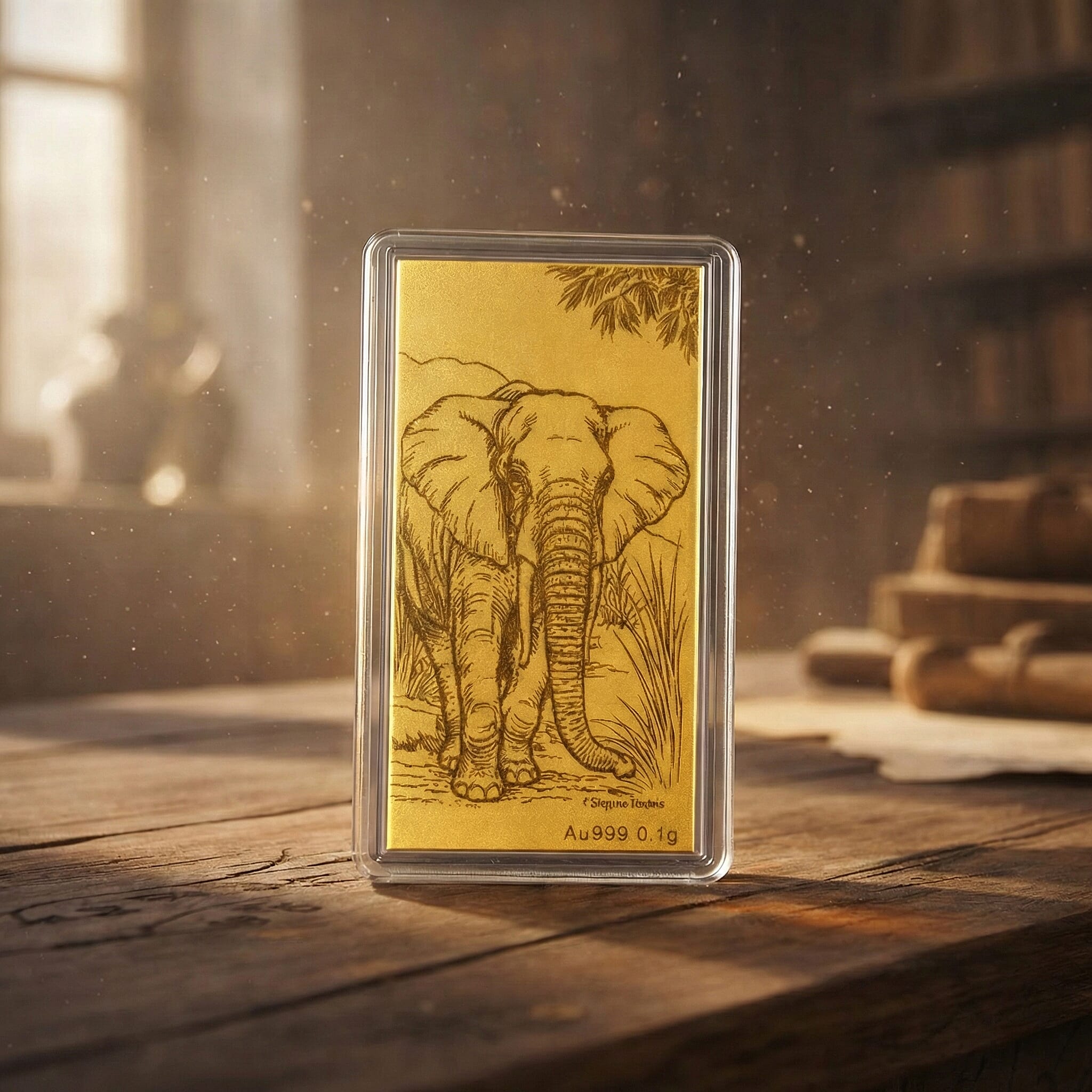 Biggest Gold Deal Of 2025 - 24K Yellow Gold (99.99% Purity) Elephant Pattern Foil