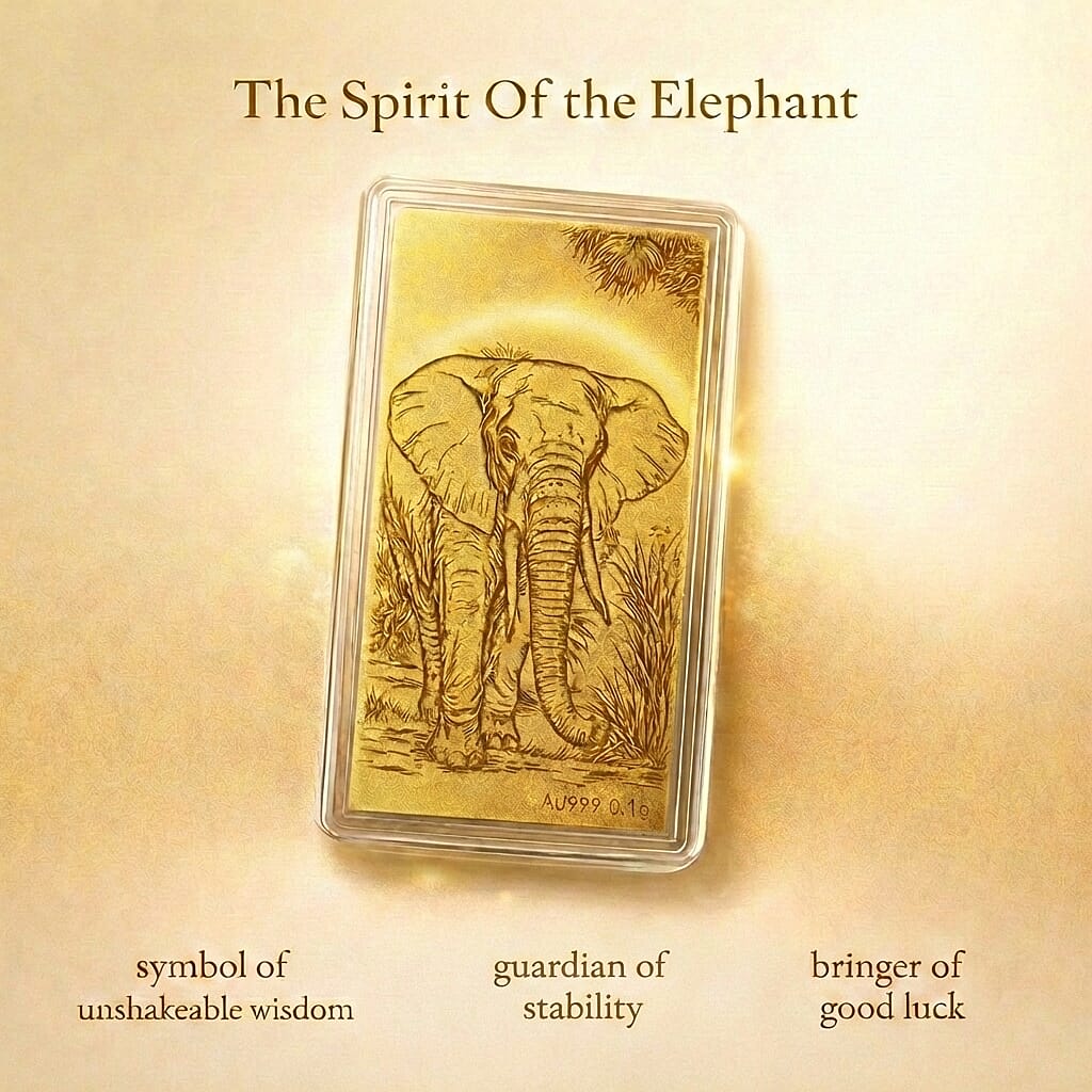 Biggest Gold Deal Of 2025 - 24K Yellow Gold (99.99% Purity) Elephant Pattern Foil