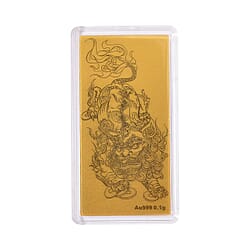 24K Yellow Gold (99.99% Purity) Angel Embossed Collectable