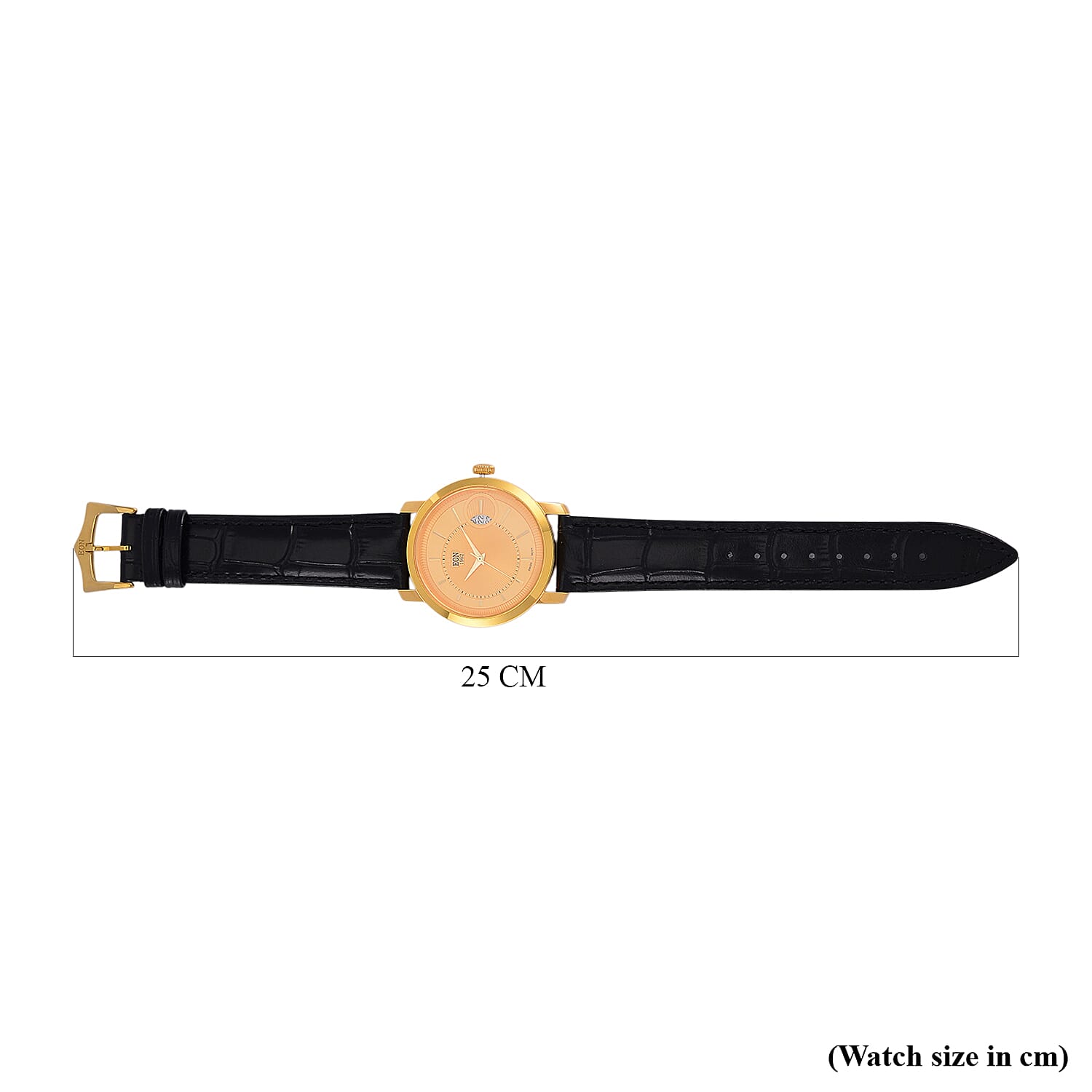 EON 1962 - Luxurious 24K Yellow Gold Swiss Movement 5 ATM Water Resistent Watch (39mm) EON 1962 - Luxurious 24K Yellow Gold Swiss Movement 5 ATM Water Resistent Watch (39mm)