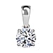 LUXURIANT 1 Ct. Lab Grown Diamond Solitaire Pendant in 9K White Gold