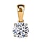 Luxuriant Diamond 1 Ct. Lab Grown Diamond Solitare Pendant in 9K White Gold