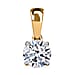 LUXURIANT 1 Ct. Lab Grown Diamond Solitaire Pendant in 9K White Gold