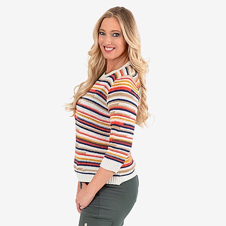 Mudflower Acrylic Jumper - Orange