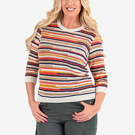 Mudflower Acrylic Jumper - Orange