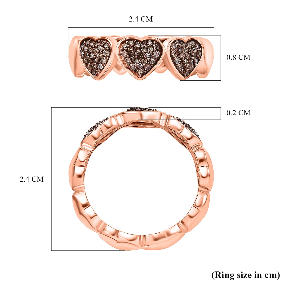 GP Diamond and Blue Sapphire Band Ring in Sterling Silver