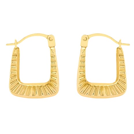 9K Yellow Gold Earring With Clasp