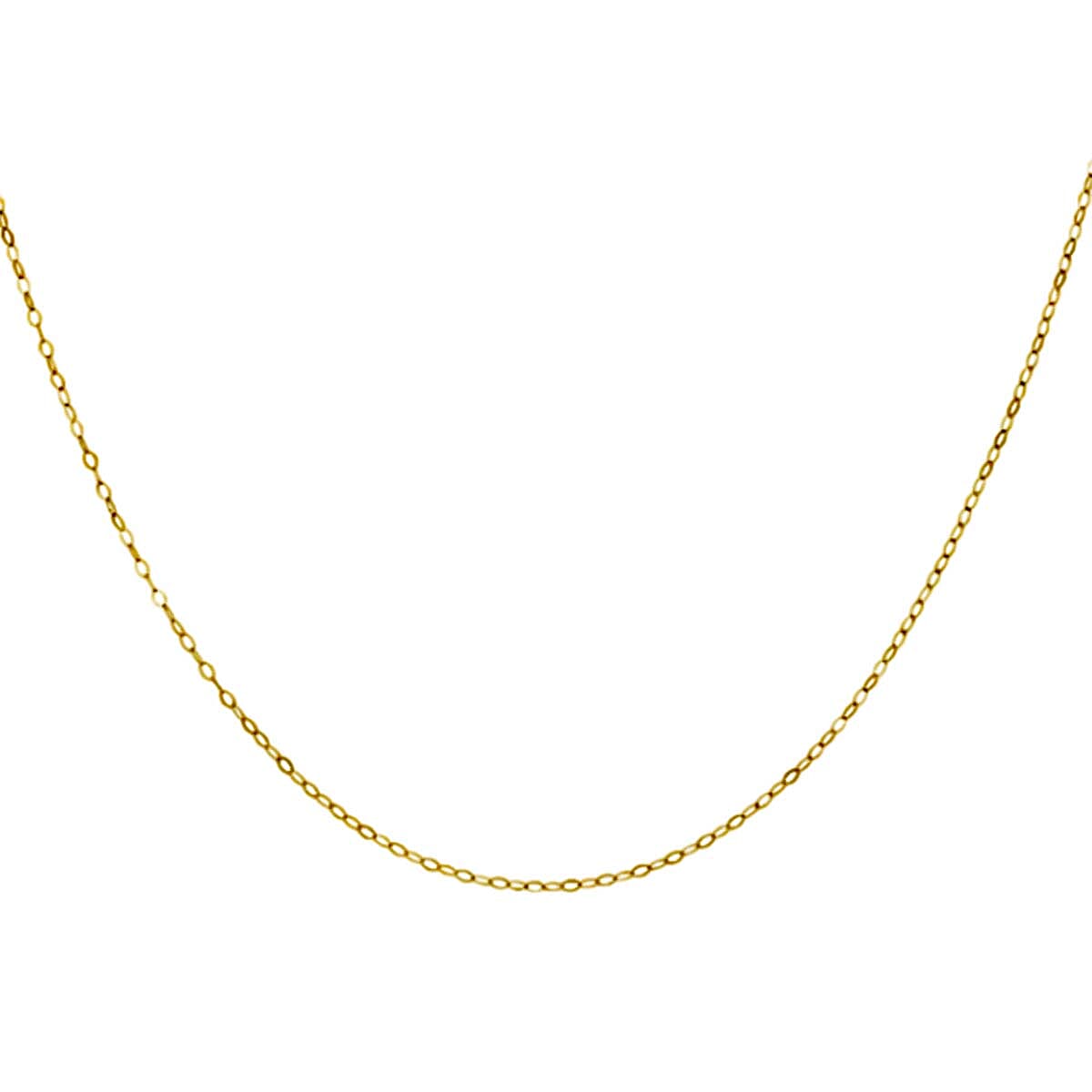 Rachel Galley - 9K Yellow Gold Necklace with Spring Ring Clasp (Size 18)