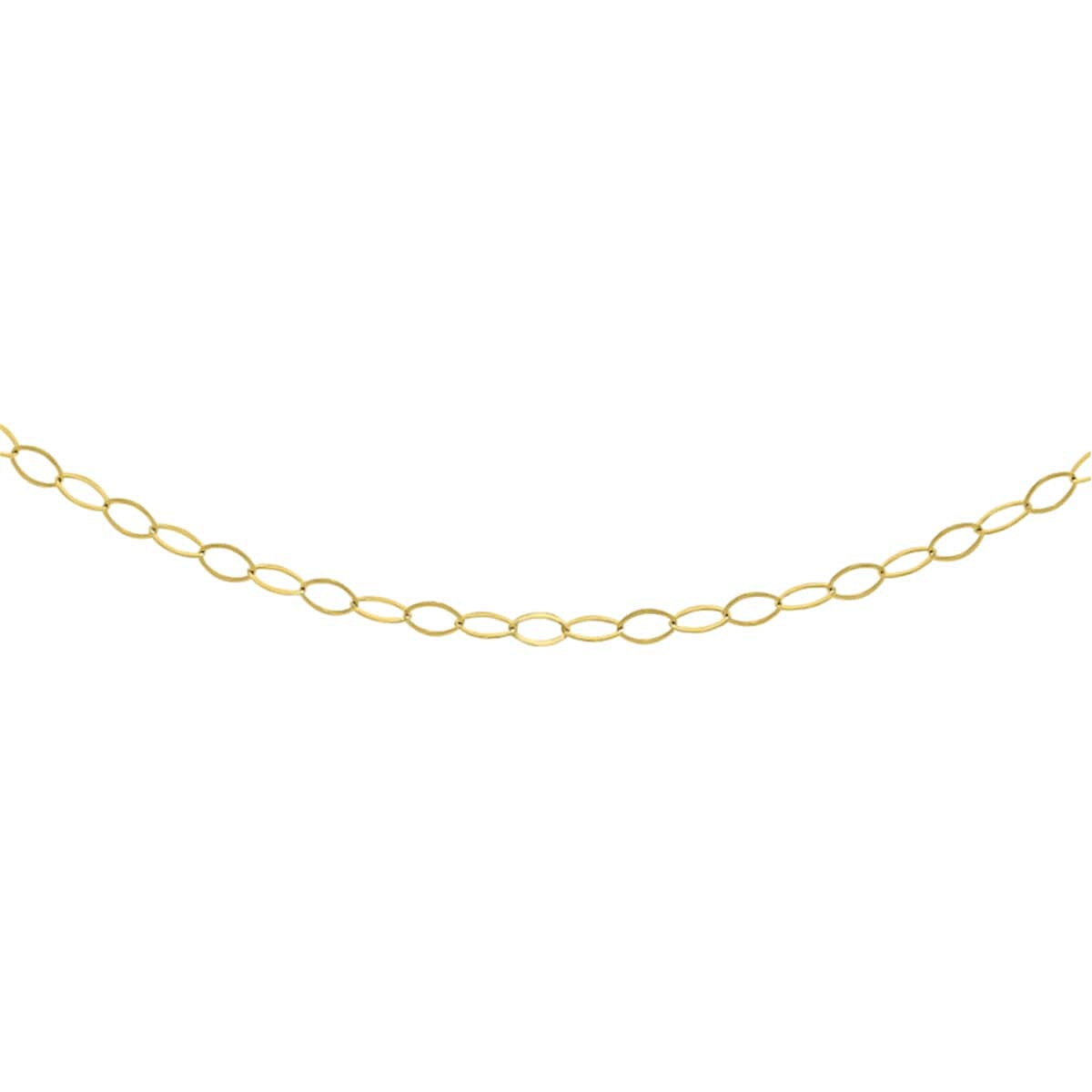 Rachel Galley - 9K Yellow Gold Necklace with Spring Ring Clasp (Size 18)
