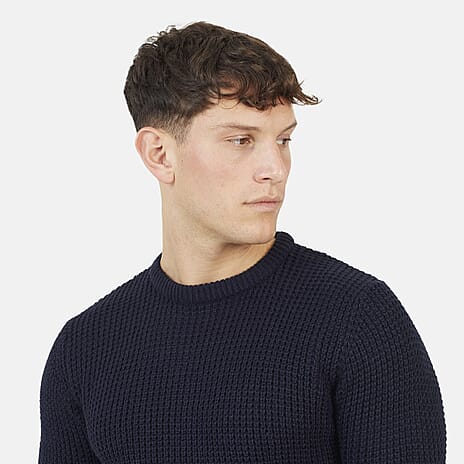 Brave Men Crew Neck Jumper (Size S) - Dark Navy