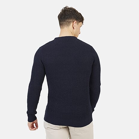 Brave Men Crew Neck Jumper (Size S) - Dark Navy